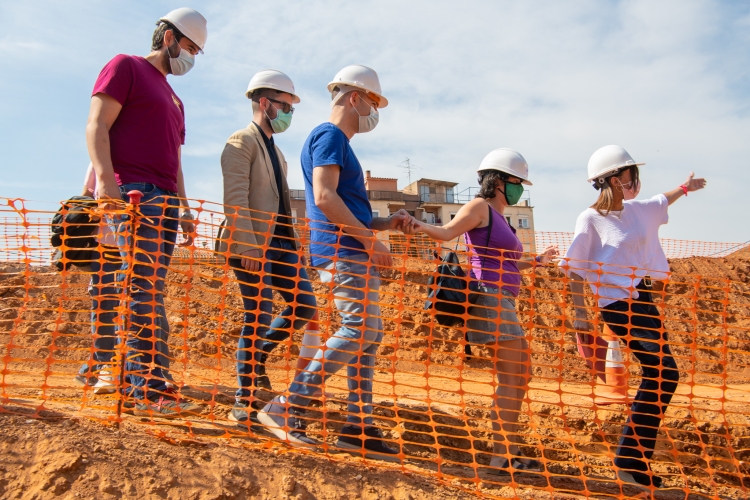 Visita d'obres als edificis de Francesc Layret | Roger Benet